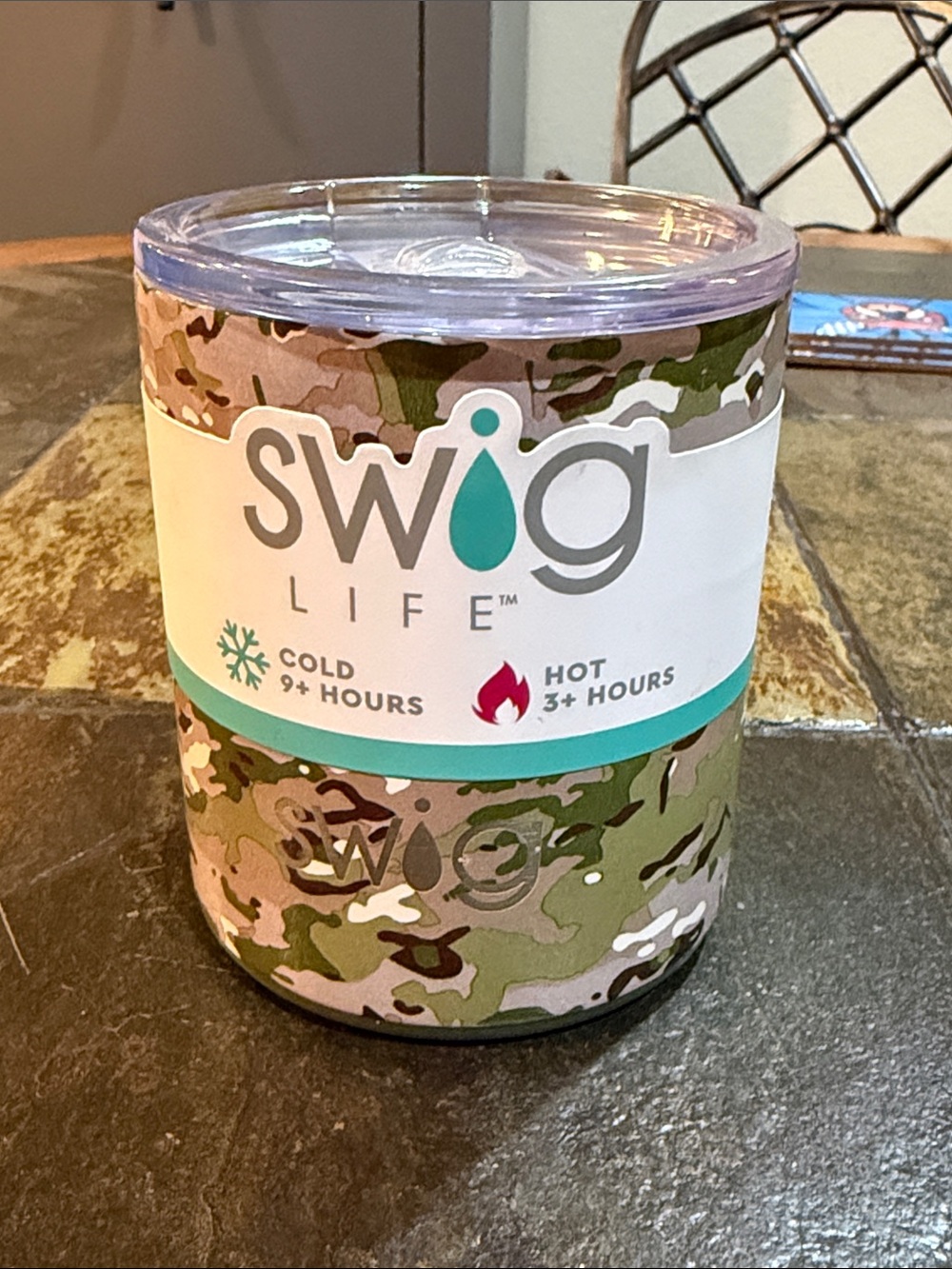 NWT Swig Life 12 oz camo tumbler